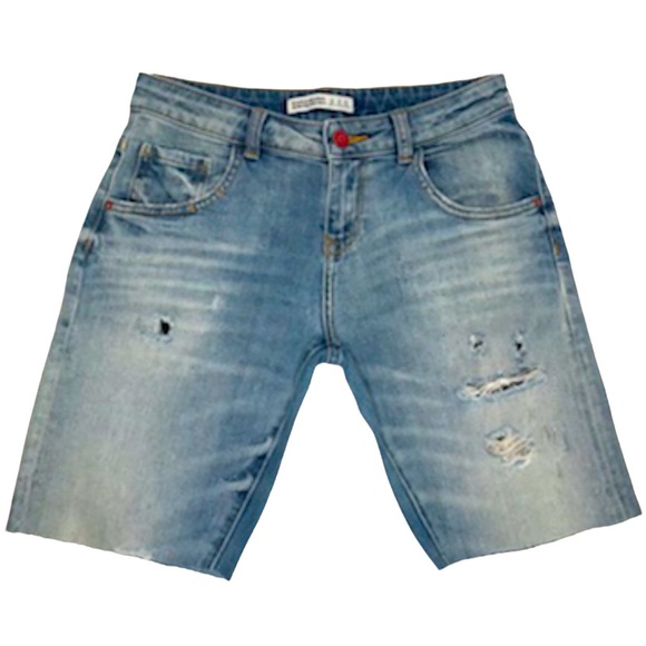 Zara Basic Premium Crafted Distressed Jean Shorts - 00 - Picture 12 of 12